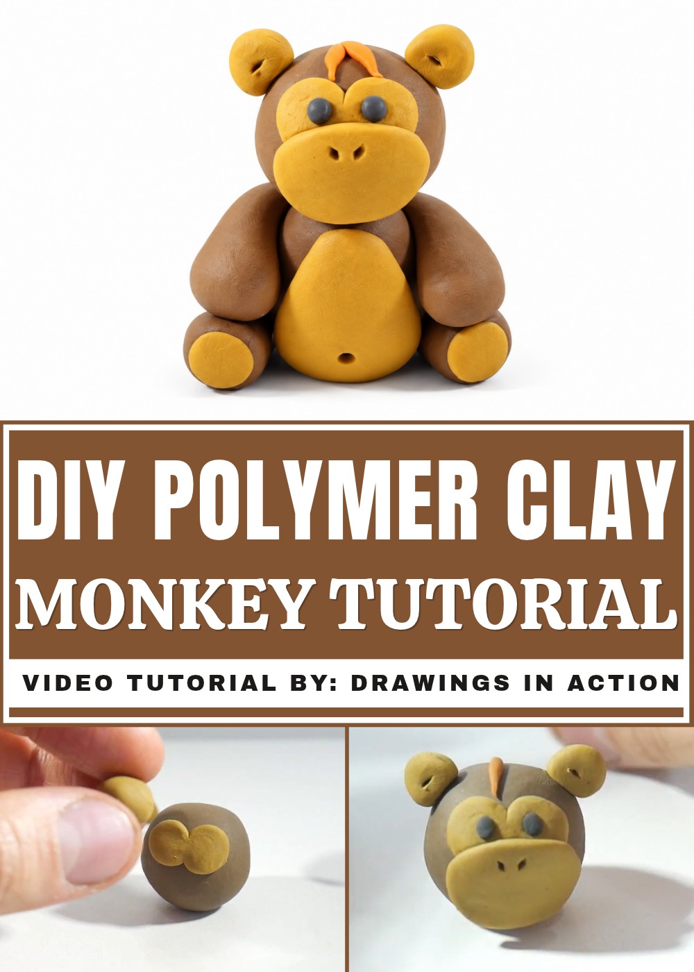 DIY Polymer Clay Monkey Tutorial