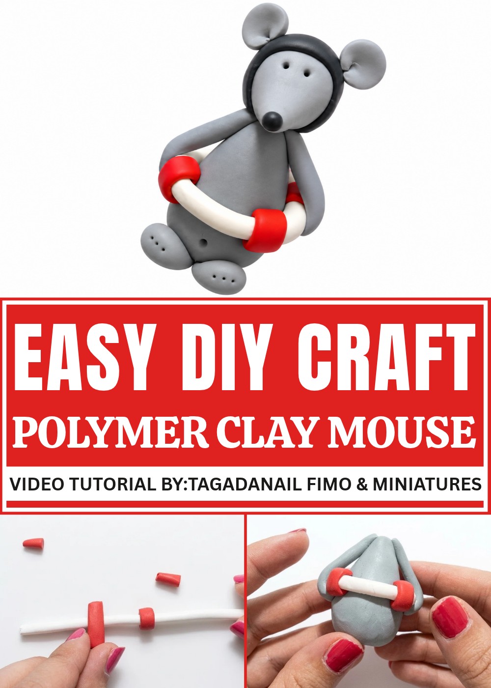 DIY Polymer Clay Mouse Pattern