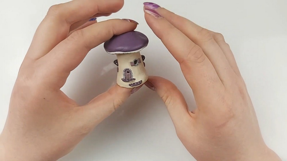 DIY Polymer Clay Mushroom Fairy House Tutorial 5