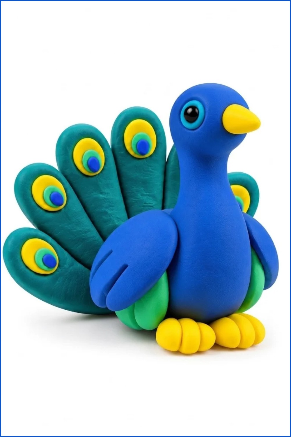 DIY Polymer Clay Peacock Tutorial 7