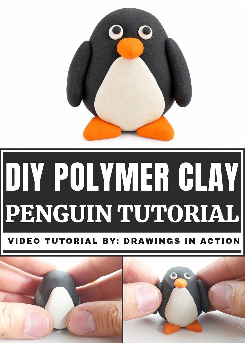 DIY Polymer Clay Penguin Tutorial