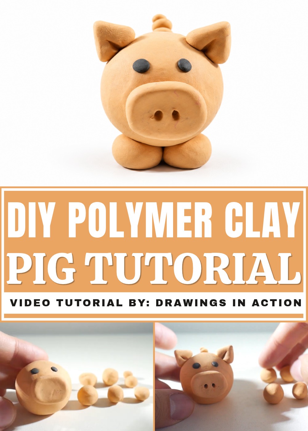 DIY Polymer Clay Pig Tutorial