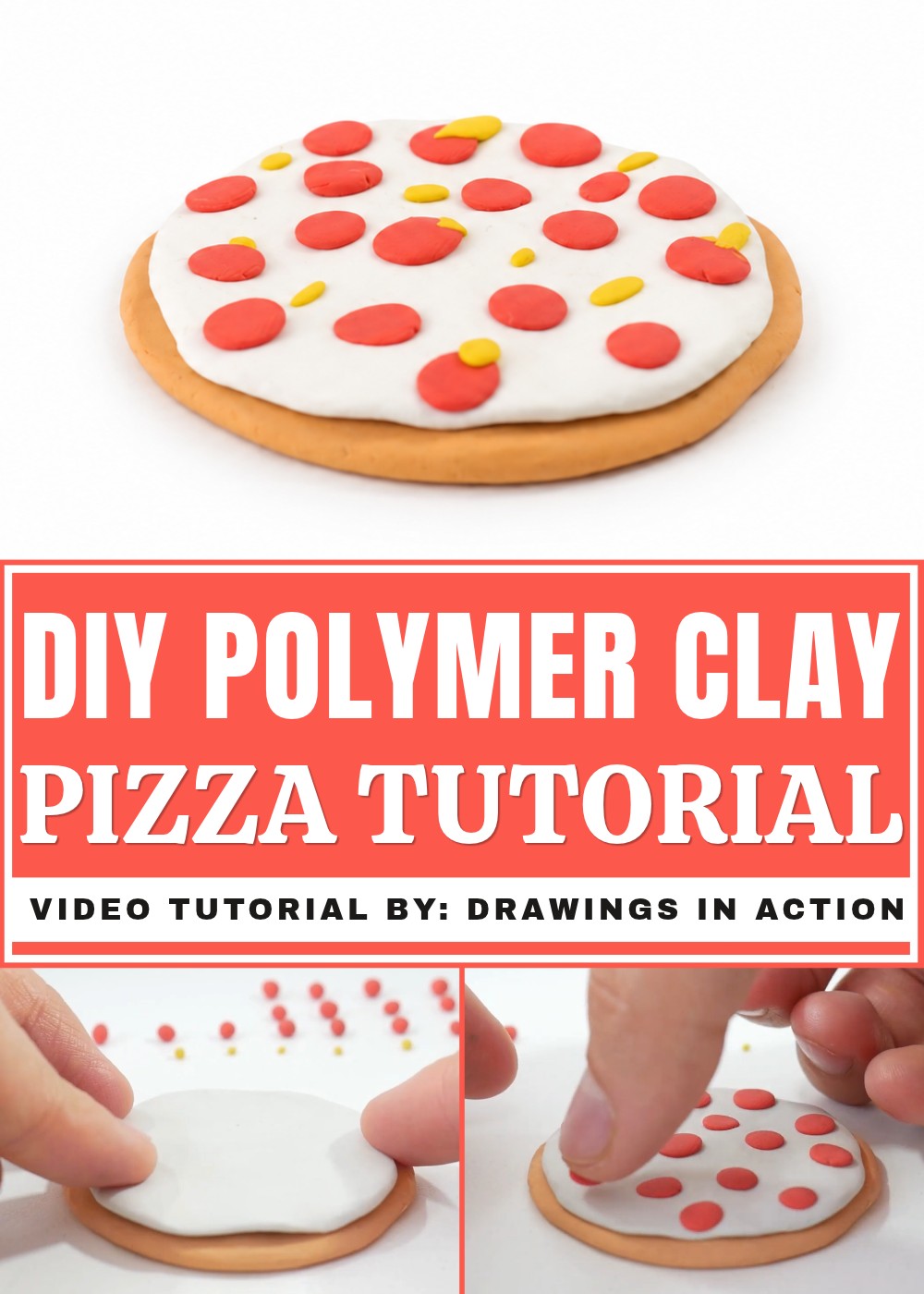 DIY Polymer Clay Pizza Tutorial