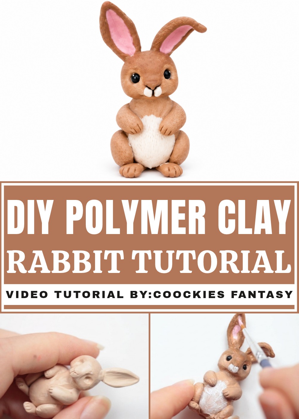 DIY Polymer Clay Rabbit Tutorial