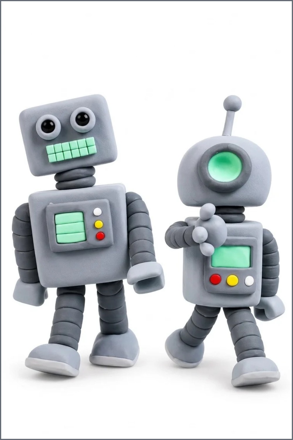 DIY Polymer Clay Robots Tutorial 7