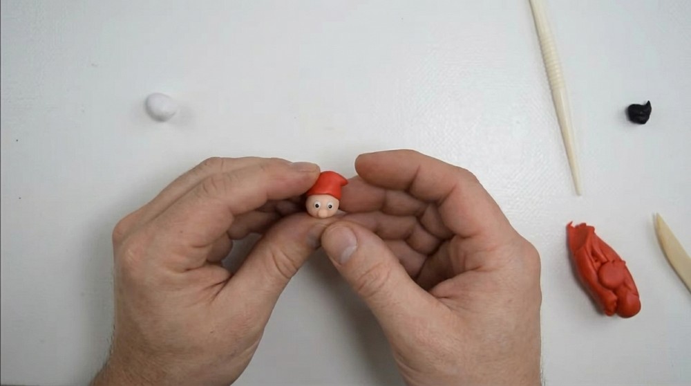 DIY Polymer Clay Santa Claus Tutorial 2