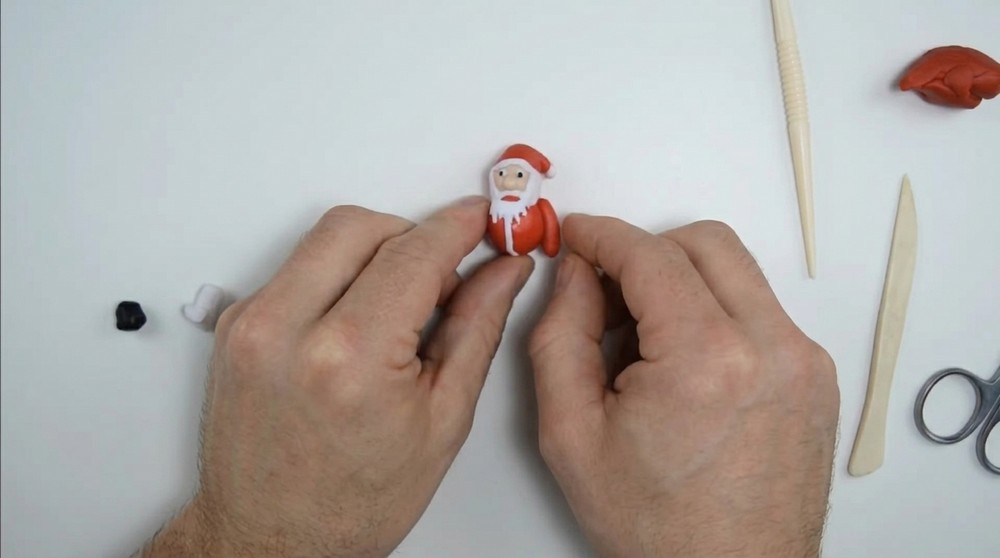 DIY Polymer Clay Santa Claus Tutorial 4