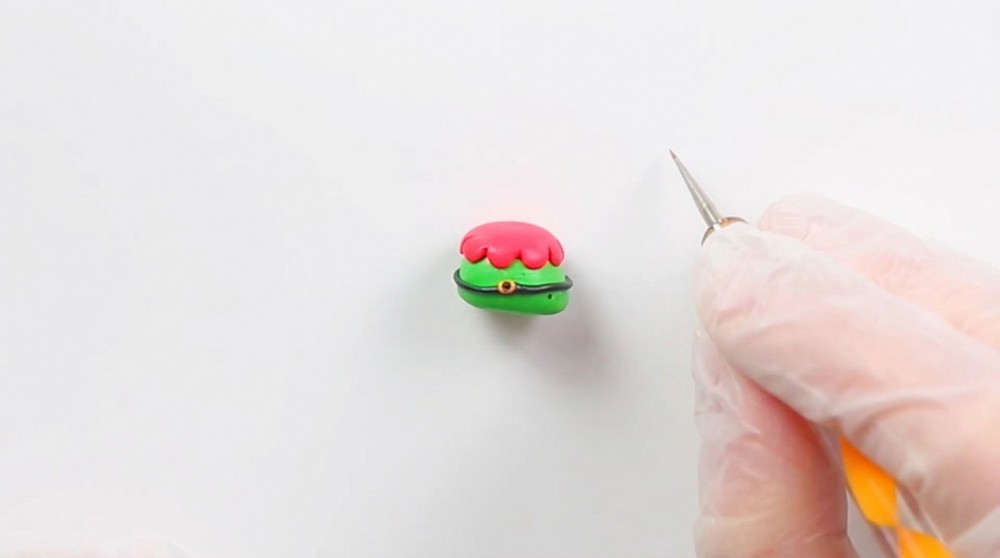 DIY Polymer Clay Santa Elf Goomba Tutorial 3