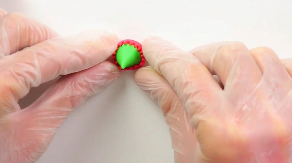 DIY Polymer Clay Santa Elf Goomba Tutorial 5