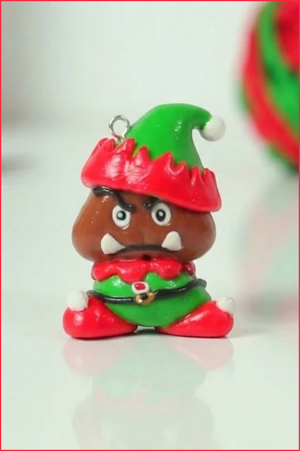 DIY Polymer Clay Santa Elf Goomba Tutorial 7