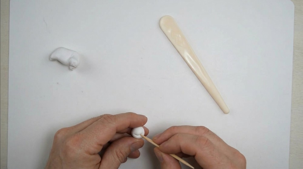 DIY Polymer Clay Snowman Tutorial 1