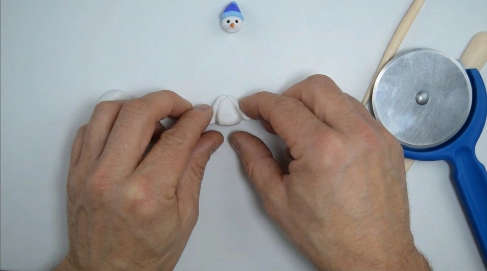 DIY Polymer Clay Snowman Tutorial 3