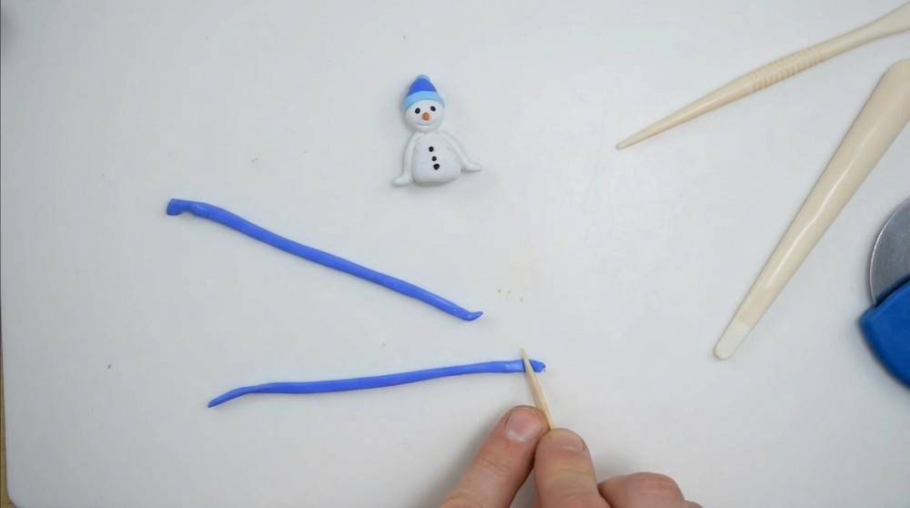 DIY Polymer Clay Snowman Tutorial 4