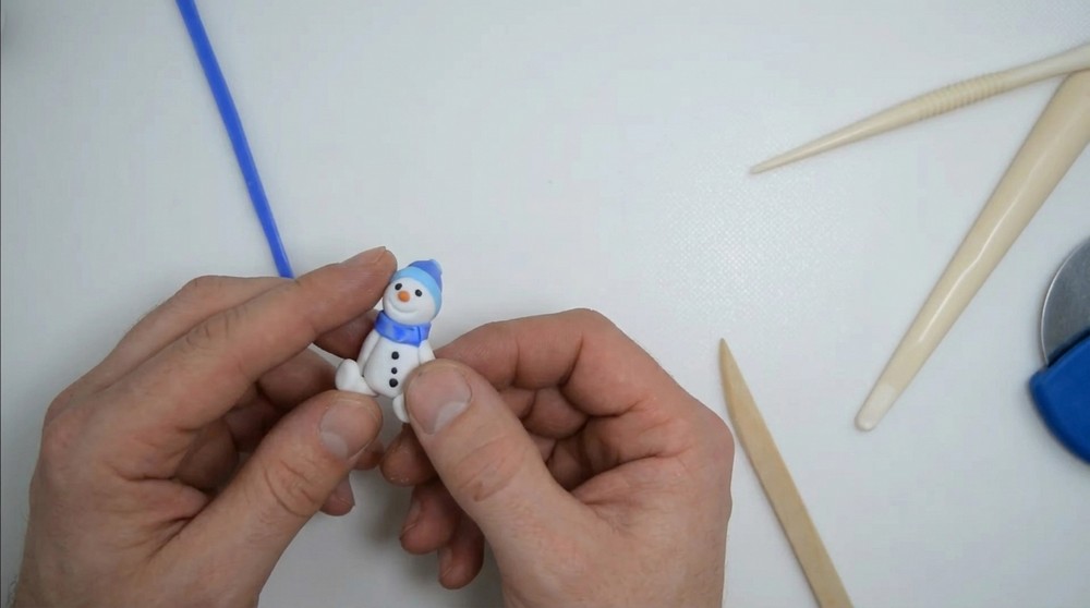 DIY Polymer Clay Snowman Tutorial 5