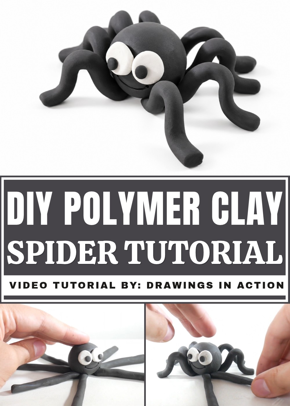 DIY Polymer Clay Spider Tutorial