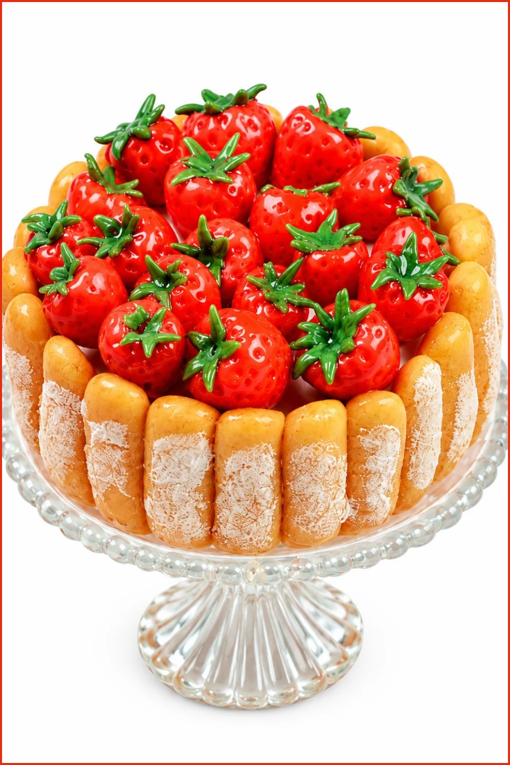 DIY Polymer Clay Strawberry Cake Pattern 7