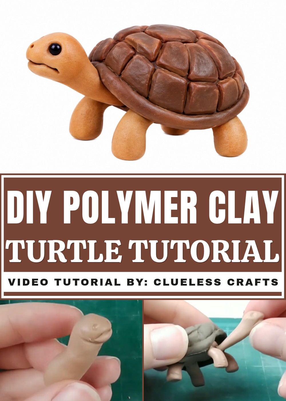DIY Polymer Clay Turtle Tutorial