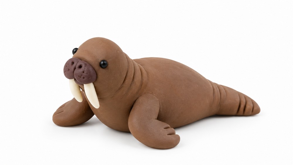 DIY Polymer Clay Walrus Tutorial 6