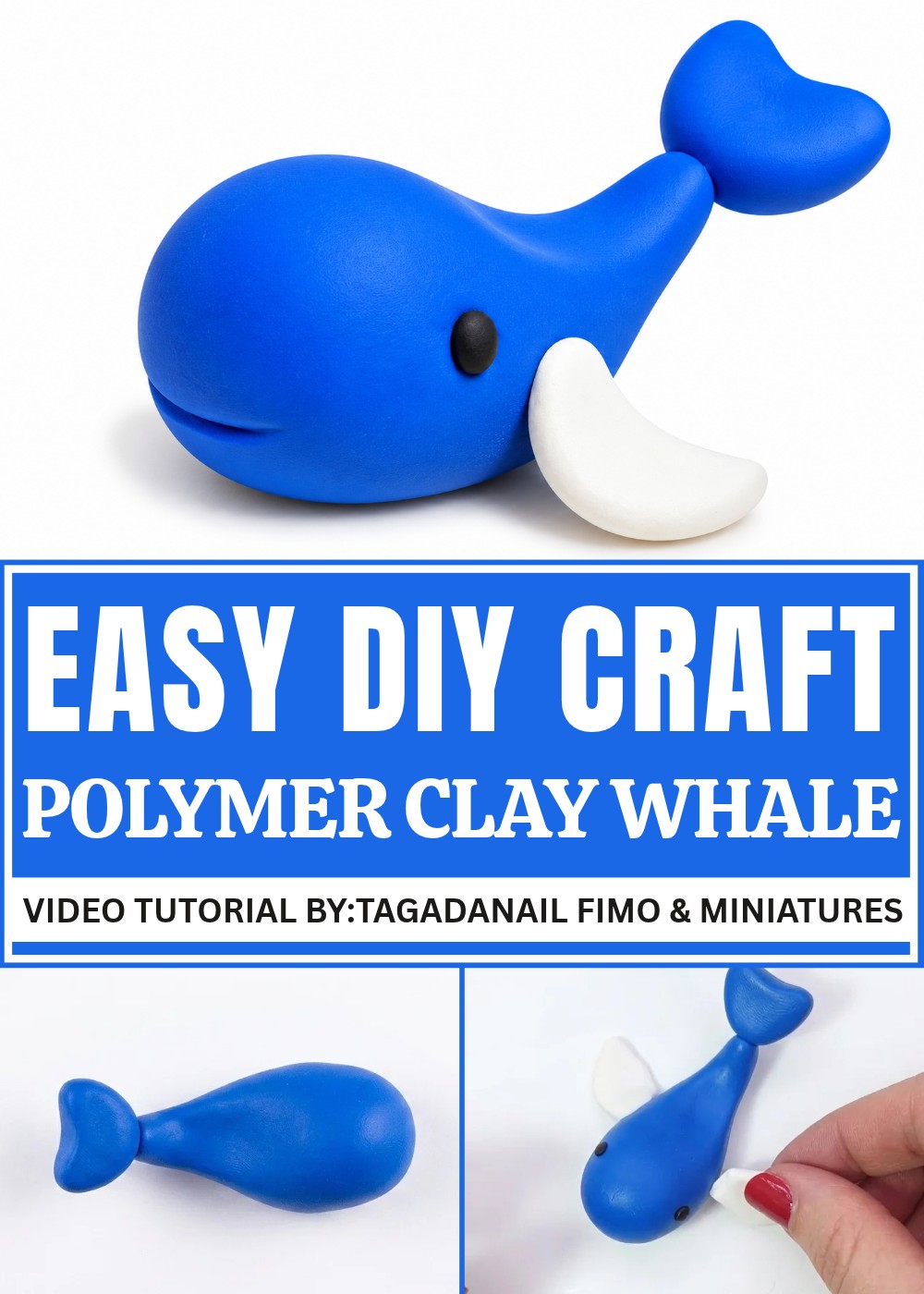 DIY Polymer Clay Whale Pattern