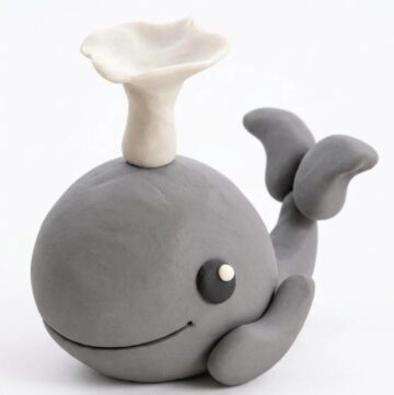 DIY Polymer Clay Whale Tutorial 7