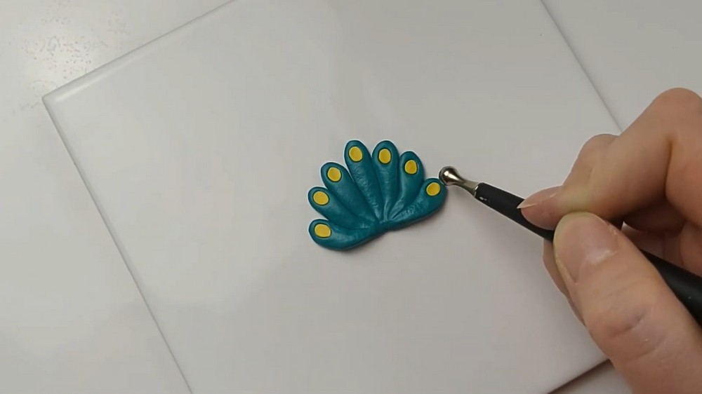 DIY Polymer Clay Peacock Tutorial 5