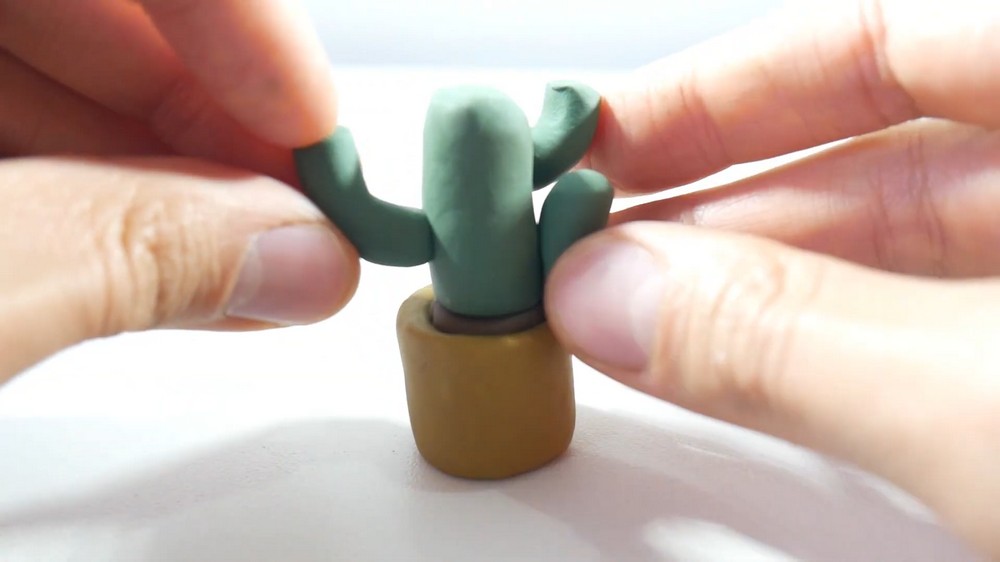 DIY Polymer Clay Cactus Tutorial 4