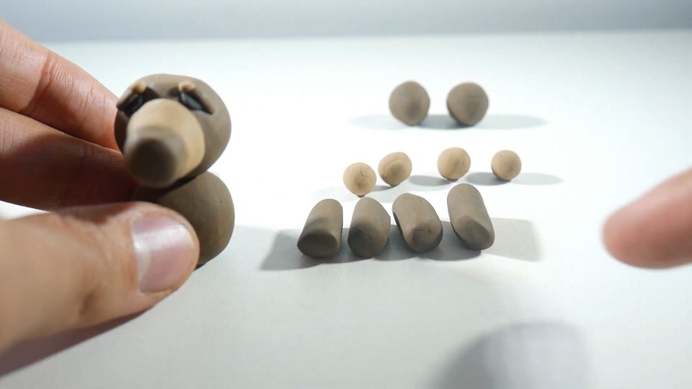 DIY Polymer Clay Cute Dog Tutorial 4