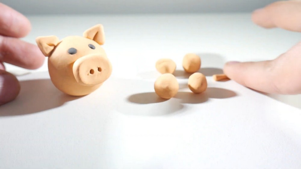 DIY Polymer Clay Pig Tutorial 4
