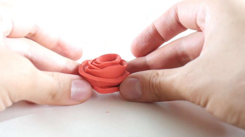 DIY Polymer Clay Rose Tutorial 4