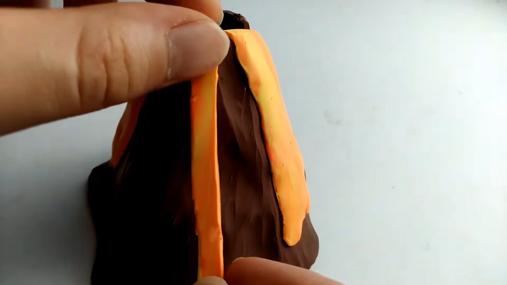 DIY Polymer Clay Glowing Volcano Tutorial 5