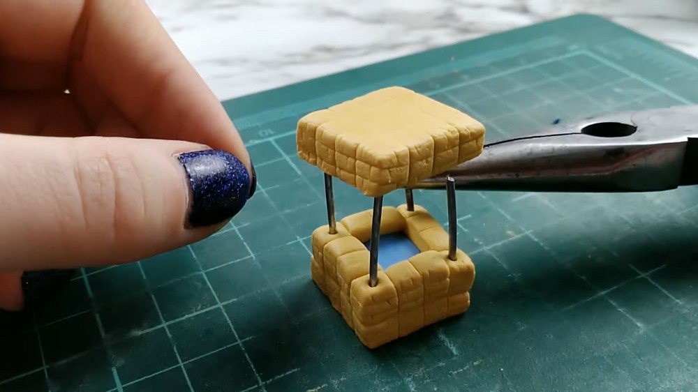 DIY Polymer Clay Minecraft Desert Village Biome Tutorial 2