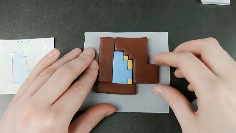 DIY Polymer Clay Minecraft Jungle Biome Pattern 2