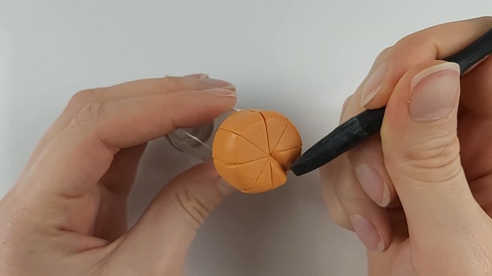 DIY Polymer Clay Pumpkin Trinket Box Tutorial 2
