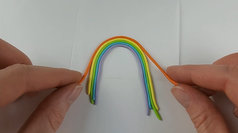 DIY Polymer Clay Mini Rainbow Tutorial 3