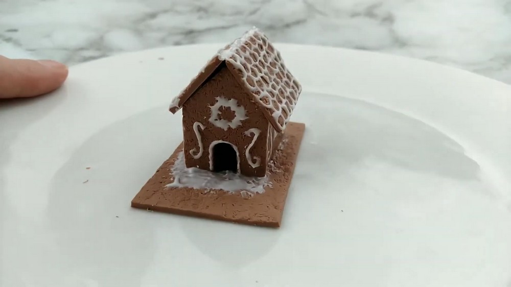 DIY Polymer Clay Gingerbread House Tutorial 5