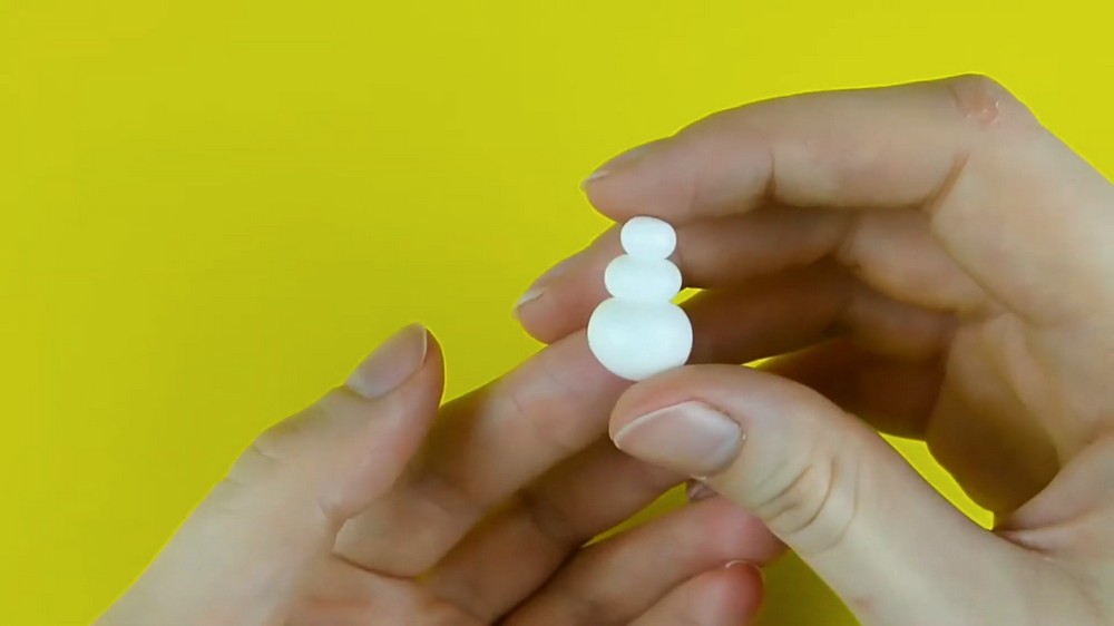 DIY Polymer Clay Snowman And Tree Tutorial 2