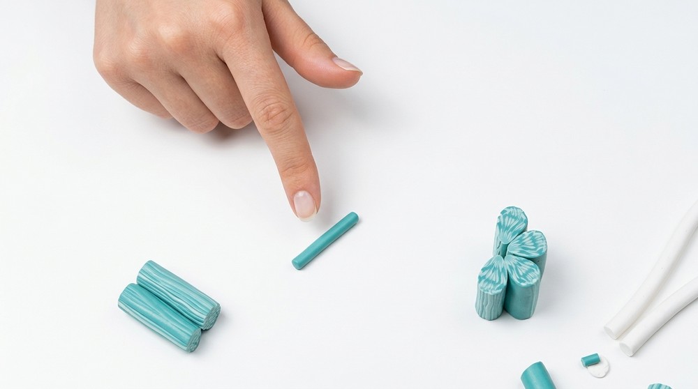DIY Polymer Clay Flower Cane Pattern 4