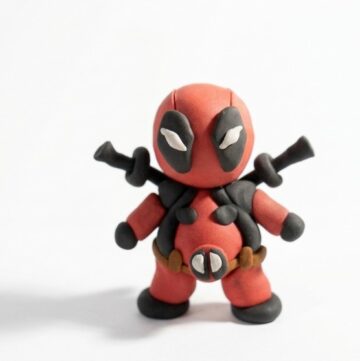 DIY Polymer Clay Chibi Deadpool Tutorial 6