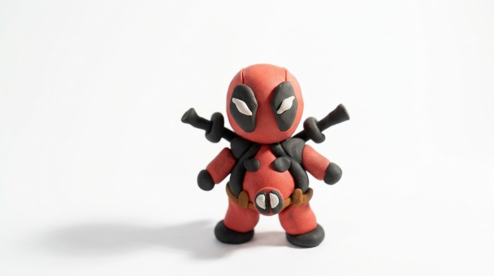 DIY Polymer Clay Chibi Deadpool Tutorial 6