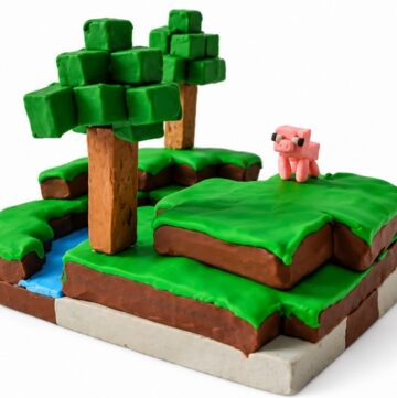 DIY Polymer Clay Minecraft Scenery Tutorial 6