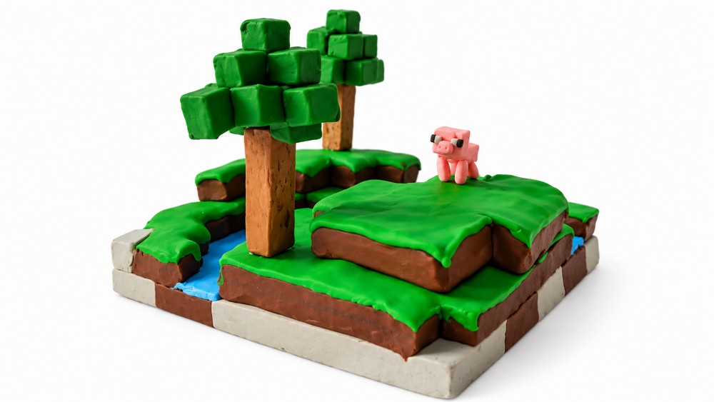 DIY Polymer Clay Minecraft Scenery Tutorial 6