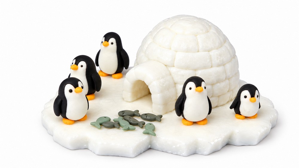 DIY Polymer Clay Igloo Tutorial 6