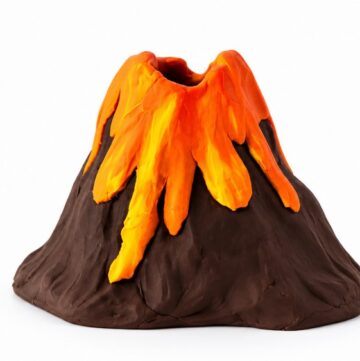 DIY Polymer Clay Glowing Volcano Tutorial 6