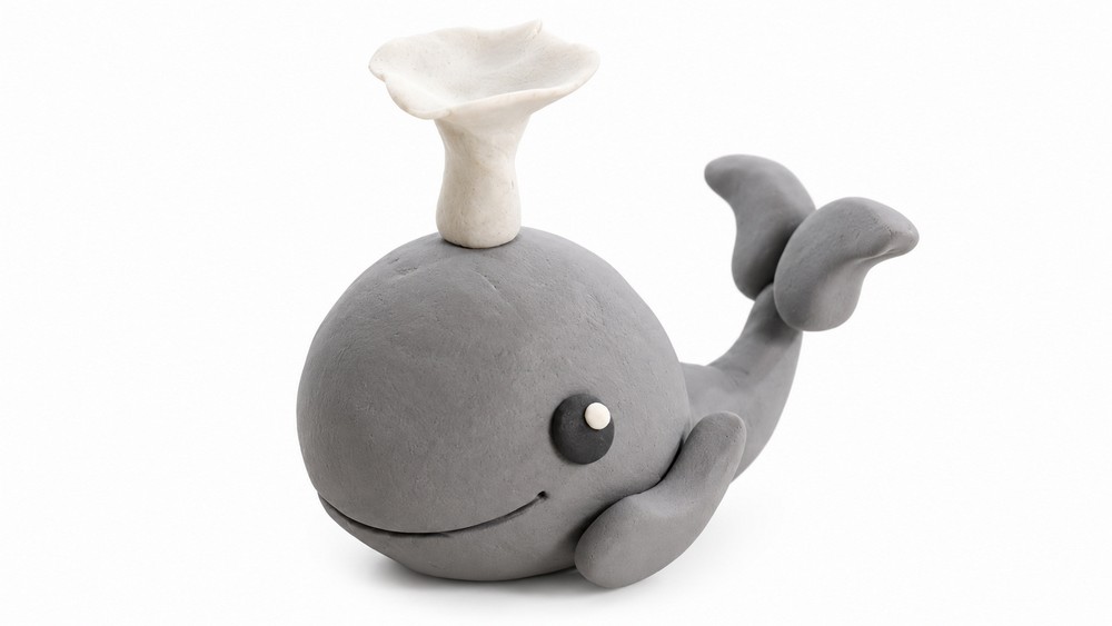 DIY Polymer Clay Whale Tutorial 6