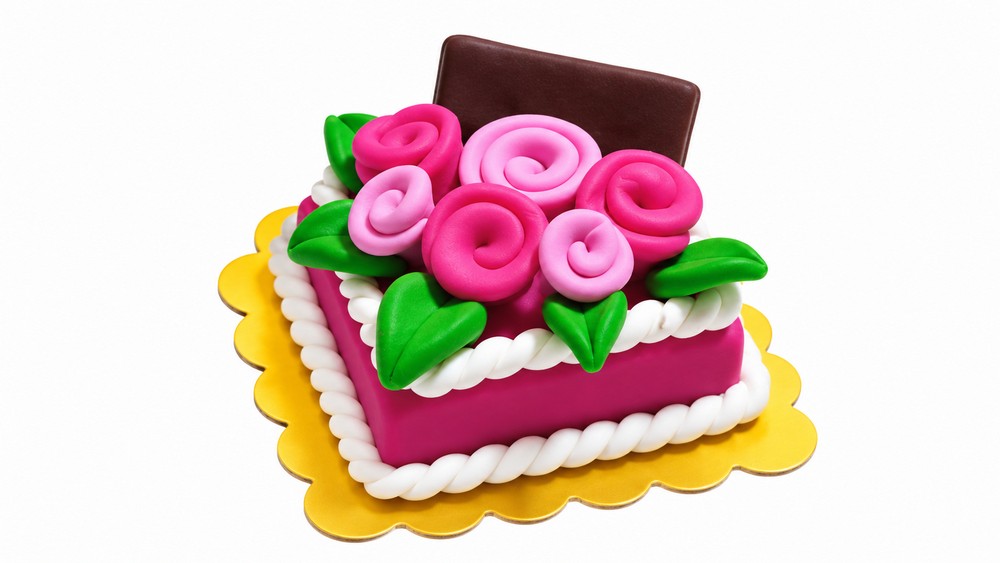 DIY Polymer Clay Cake Pattern 6