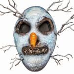 DIY Polymer Clay Creepy Snowman Mask Pattern 6