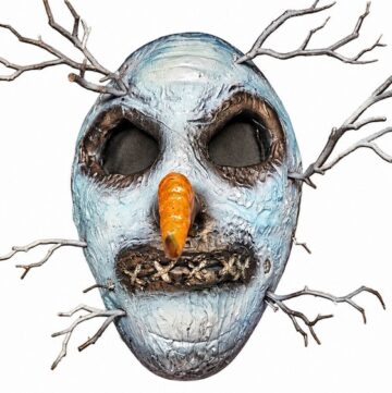 DIY Polymer Clay Creepy Snowman Mask Pattern 6