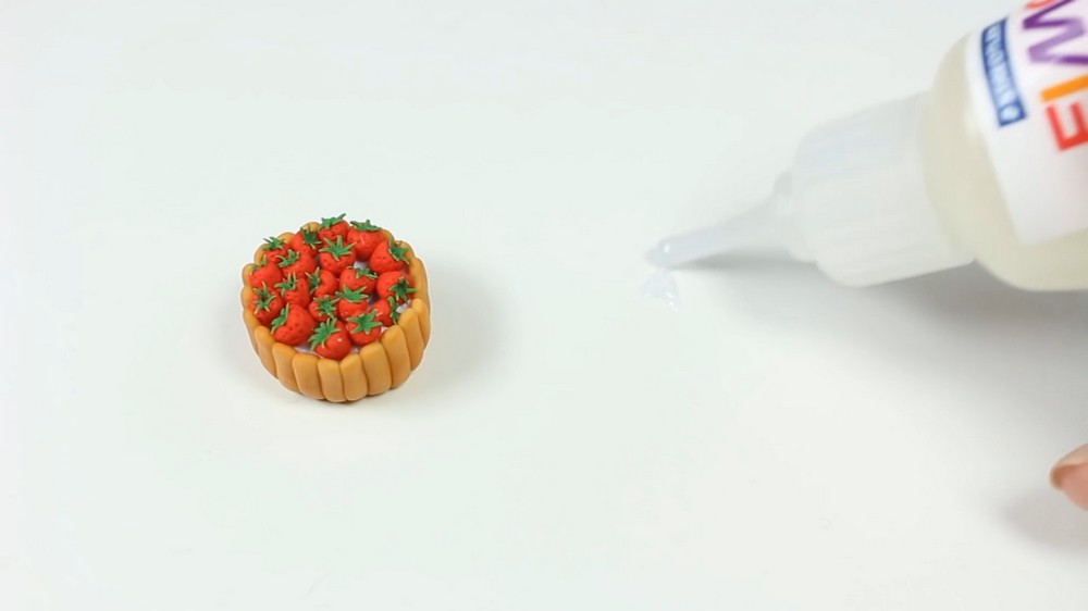 DIY Polymer Clay Strawberry Cake Pattern 5